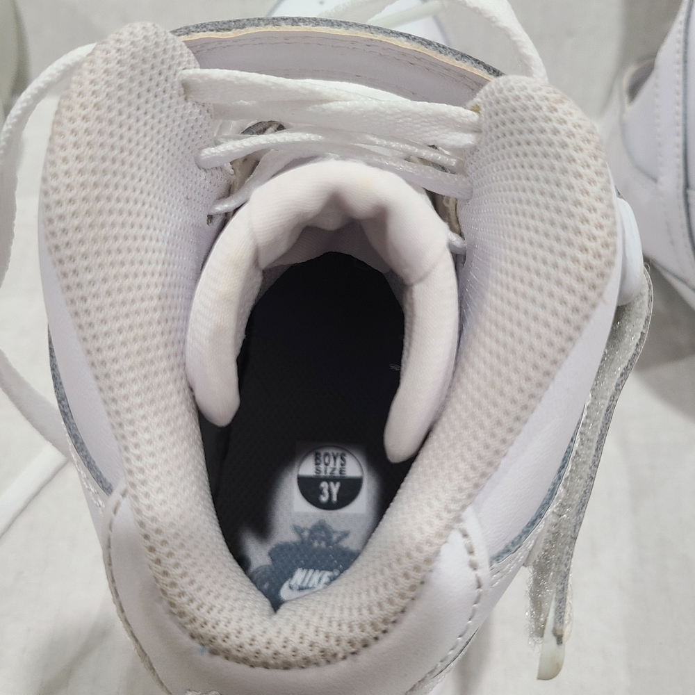 Nike Air Force 1 Mid PS Sneaker Triple White 3Y - Picture 7 of 7